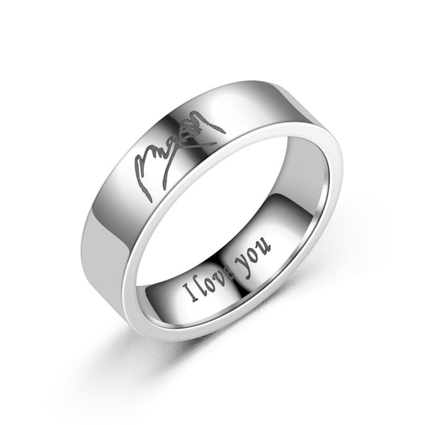 Pinky Swear Promise Couple Band Ring
