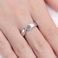 Heart Couple Matching Wedding Ring