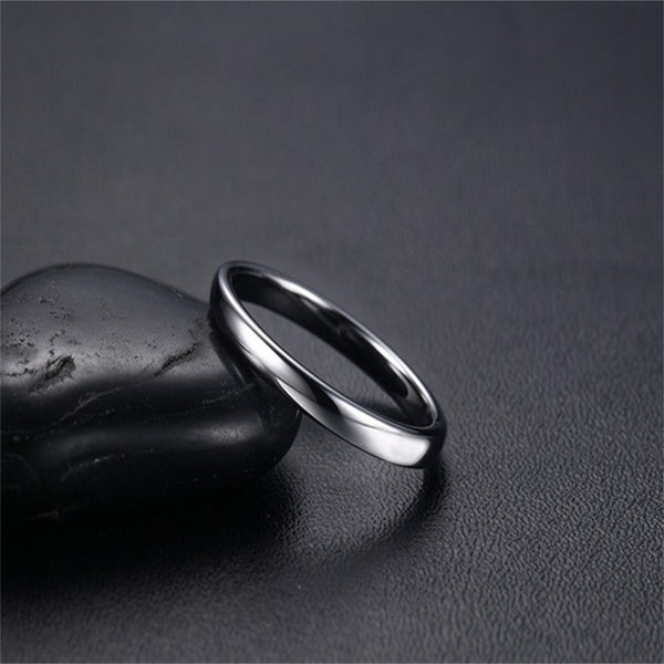 Custom Tungsten Steel Slim Band Ring