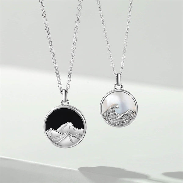 Mountain Ocean Matching Necklace