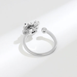 Vierblättriges Kleeblatt Fidget Spinner Ring