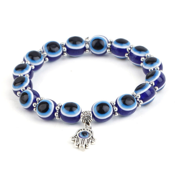 Turkish Blue Evil Eye Beaded Bracelet