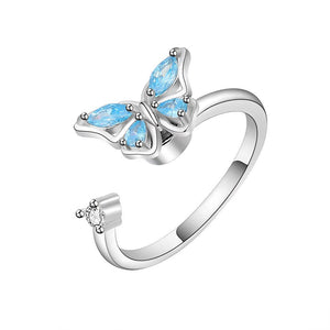 Butterfly Anxiety Fidget Spinner Ring