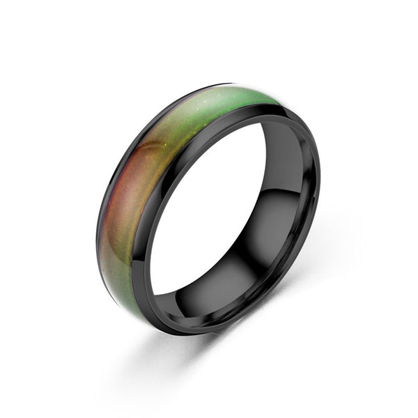 Rainbow 6mm Mood Band Ring