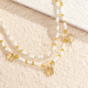 Butterfly Charm Boho Bead Waist Belly Chain