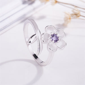 Cherry Blossom Sakura Flower Bypass Ring