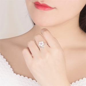 Cherry Blossom Sakura Flower Bypass Ring