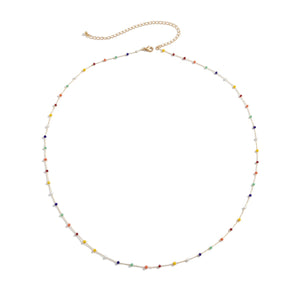 Dainty Boho Color Bead Waist Belly Chain