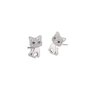 Tiny Small Cat Paw Cartilage Stud Earrings