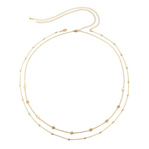 Circle Charm Bead Waist Belly Chain
