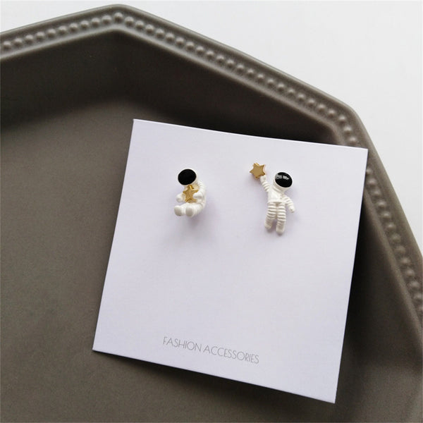 Astronaut Star Space Matching Stud Earrings