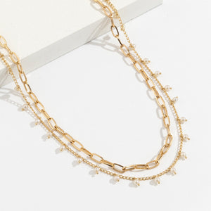 Pearl Charm Boho Double Waist Belly Chain