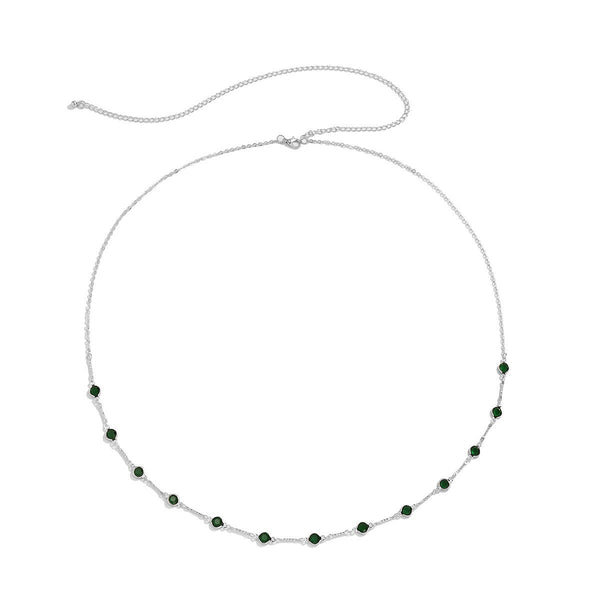 Green Crystal Bead Waist Belly Chain