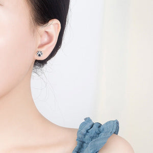 Tiny Small Cat Paw Cartilage Stud Earrings