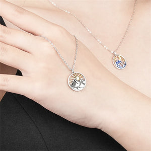 Collana Coppia Abbinata Montagna Oceano