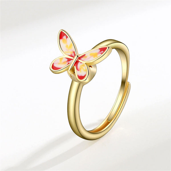 Butterfly Anxiety Fidget Spinner Ring