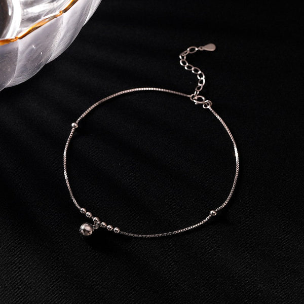 Dainty Bell Bead Charm Anklet