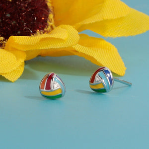 Rainbow LGBTQ Pride Heart Star Earrings