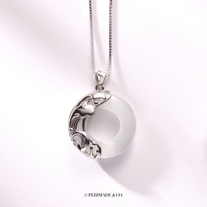 Mountain Ocean Matching Couple Rope Necklace