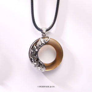 Mountain Ocean Matching Couple Rope Necklace