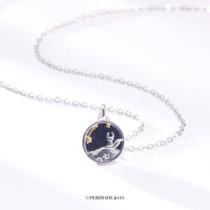 Little Prince Fox Couple Matching Necklace