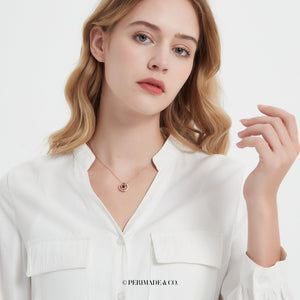 Compass Custom Photo Projection Necklace