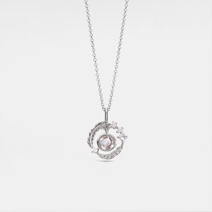 Feather Custom Photo Projection Necklace