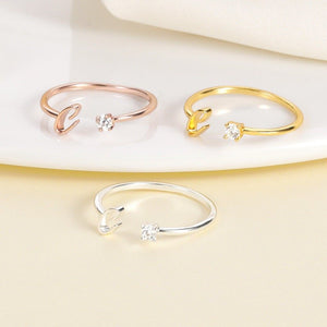 Initial Letter Stacking Thin Band Ring - Perimade & Co.