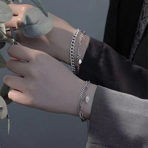 Magnetic Heart Couple Matching Bracelet - Perimade & Co.