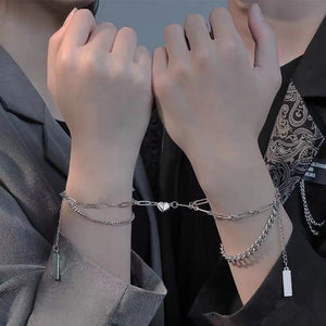 Magnetic Heart Couple Matching Bracelet - Perimade & Co.