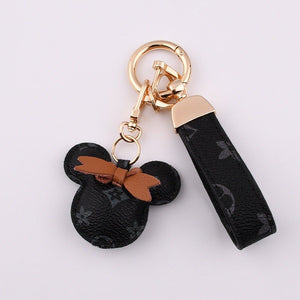 Mickey Mouse Leather Keychain Wristlet - Perimade & Co.