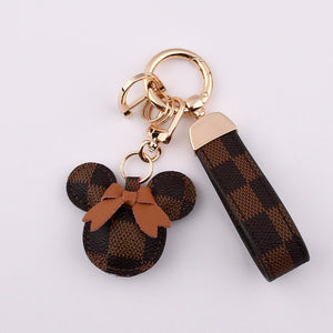 Mickey Mouse Leather Keychain Wristlet - Perimade & Co.