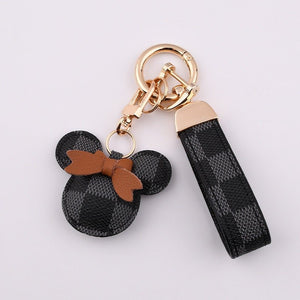 Mickey Mouse Leather Keychain Wristlet - Perimade & Co.