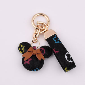 Mickey Mouse Leather Keychain Wristlet - Perimade & Co.