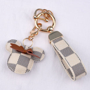 Mickey Mouse Leather Keychain Wristlet - Perimade & Co.