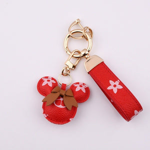 Mickey Mouse Leather Keychain Wristlet - Perimade & Co.
