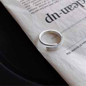 Modern Simple Brushed Texture Wrap Ring - Perimade & Co.