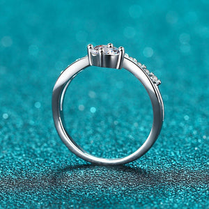 Moissanite Crown Tiara Pave Engagement Ring - Perimade & Co.