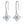 Moissanite Four Leaf Clover Drop Earrings - Perimade & Co.