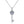 Moissanite Halo Key Charm Pendant Necklace - Perimade & Co.