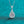 Moissanite Halo Pave Teardrop Charm Necklace - Perimade & Co.