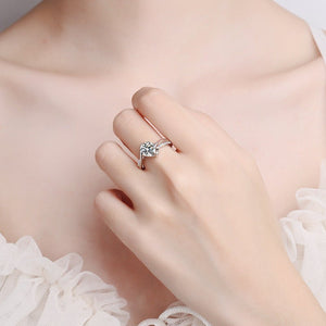 Moissanite Pave Bypass Engagement Ring - Perimade & Co.