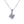 Moissanite Ribbon Charm Pendant Necklace - Perimade & Co.