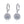 Moissanite Snowflake Drop Hoop Earrings - Perimade & Co.