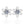 Moissanite Snowflake Wedding Stud Earrings - Perimade & Co.