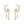 Moon Star Chain Dangle Drop Stud Earrings - Perimade & Co.