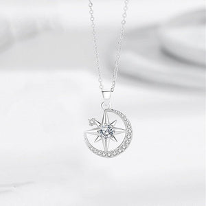 Moon Star Couple Matching Charm Necklace - Perimade & Co.