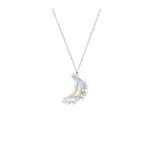 Moon Star Opal Charm Pendant Necklace - Perimade & Co.