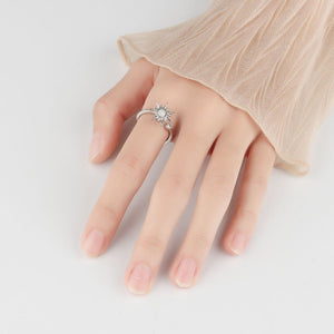 Moonstone Sun Anxiety Fidget Spinner Ring - Perimade & Co.