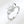A silver band ring with a sun motif and a small cubic zirconia stone, displayed against a white background.